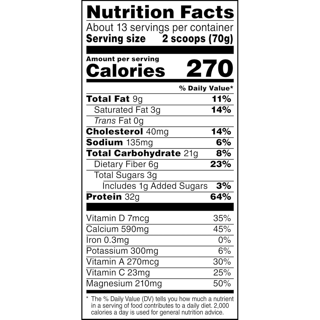 Muscle Milk Genuine Protein Powder, Strawberries ‘N Crème, 1.93 Pounds, 13 Servings, 32g Protein, 3g Sugar, Calcium, Vitamins A, C & D, NSF Certified for Sport, Energizing Snack, Packaging May Vary 3