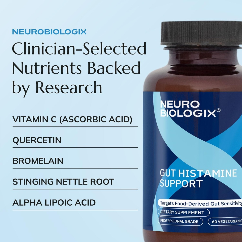 Gut Histamine Support - Histamine Blocker with Vitamin C, Quercetin & Bromelain – Immune Support Supplement to Promote Histamine Breakdown & Digestive Comfort - Helps Ease Meal- Related Discomfort 5