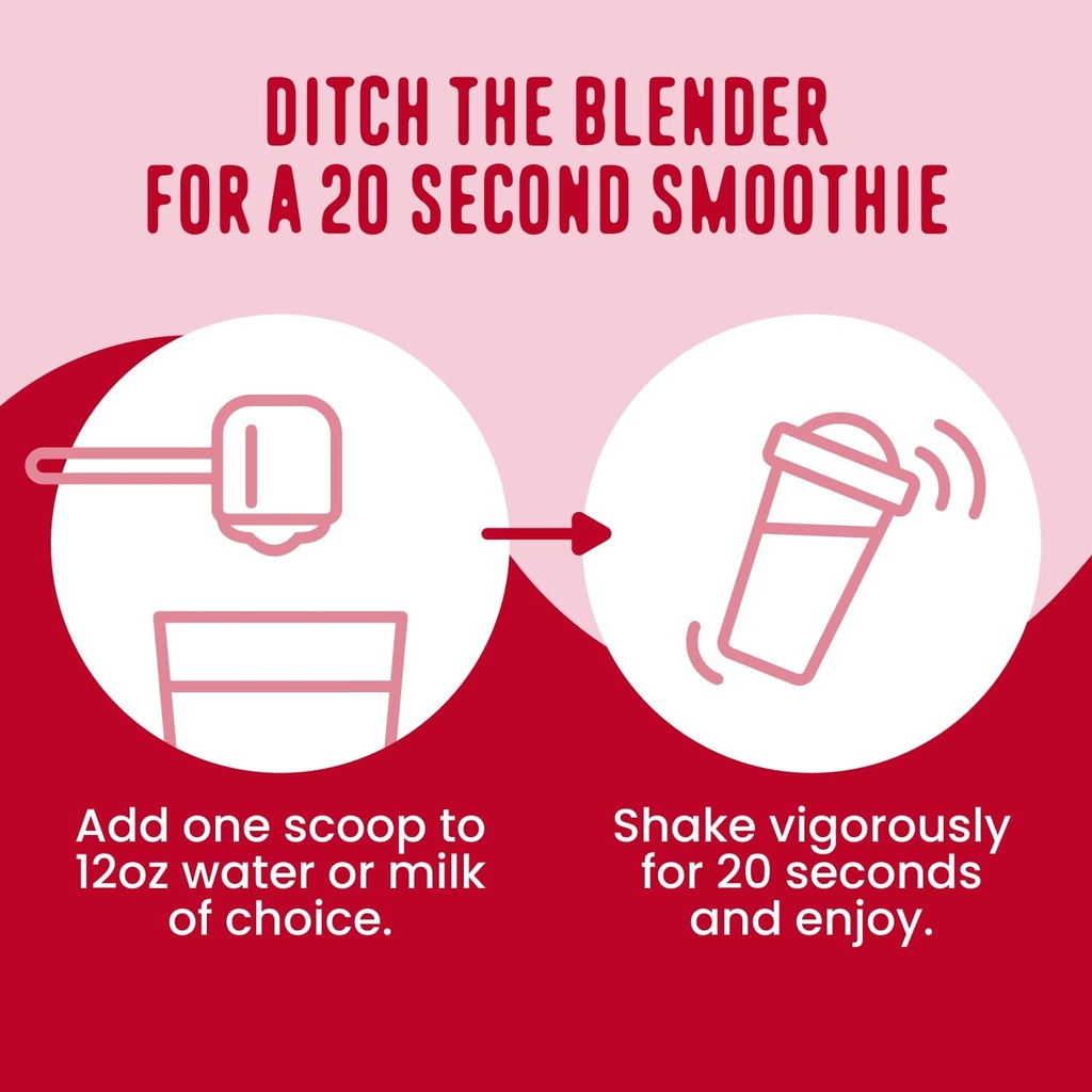 FlavCity Grass Fed Whey Protein Powder - Berries & Cream - 25g Protein & 10g Collagen - Made with Organic Strawberries & Coconut Milk - Gluten Free & No Added Sugars (20 Servings) 6