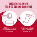 FlavCity Grass Fed Whey Protein Powder - Berries & Cream - 25g Protein & 10g Collagen - Made with Organic Strawberries & Coconut Milk - Gluten Free & No Added Sugars (20 Servings) 6