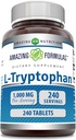 Amazing Formulas L-Tryptophan 1000mg Tablets Supplement | Non-GMO | Gluten Free | Made in USA (60 Count | 2 Pack) 6