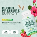 PurePremium Blood Pressure Supplements with Hawthorn Berry, Hibiscus, Garlic & Vitamin B12- Nitric Oxide Supplement for Normal Heart Health, Circulation Health & Blood Pressure Support - 180ct 3