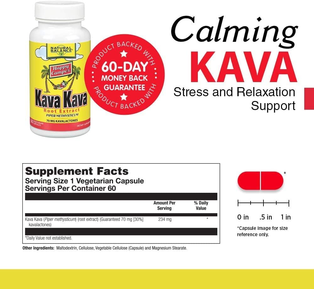 Natural Balance Kava Kava Root Extract - 60 Vegetarian Capsules 4