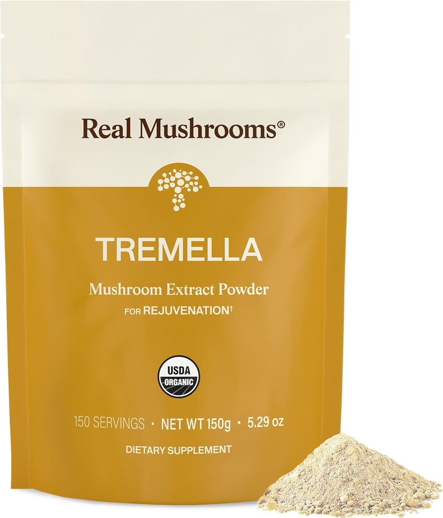 Real Mushrooms Tremella Mushroom Powder – Organic Tremella Extract from Fruiting Body – for Daily Wellness Routine – Vegan, Non-GMO, No Fillers – 150 Servings Mushroom Blend Supplements 2