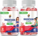 Magnesium Gummies for Kids & Adults - Calm Magnesium Chews - Magnesium Citrate Chewable Supplement for Mood & Muscle Support 2