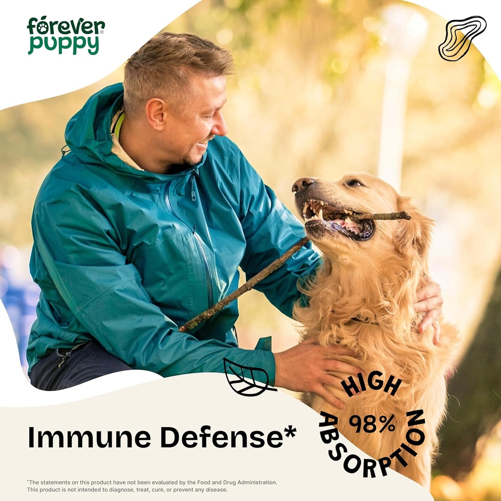 Forever Puppy Immune Drops for Dogs - Echinacea & Mullein Leaf Tincture for Pets - Liquid Immune Support Supplement for Dogs of All Breeds & Sizes - 2 oz 3