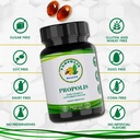 Propolis Health Propolis Capsules 1000mg-Daily with Vitamin E Per dose - Pure Brazilian Green Propolis Extract - Immune Booster 50 Days Supply -100 Capsules 5