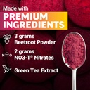 FORCE FACTOR Total Beets Energy Drink Mix 2-Pack, Superfood Beet Root Powder, Nitrates to Boost Energy, Support Circulation, Blood Flow, Nitric Oxide and Stamina, Heart Health Supplement, 60 Servings 4
