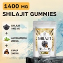 1400 MG Shilajit Gummies, Shilajit Pure Himalayan Organic Gummies with Ashwagandha, Himalayan shilajit for Men, 85+ Trace Minerals & Fulvic Acid, Individually Wrapped, Sugar-Free, 60 Counts 4