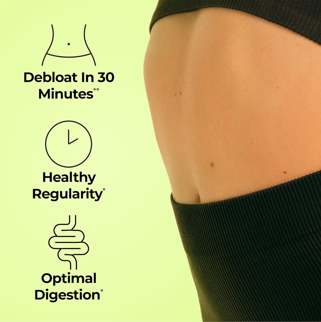 HUM Flatter Me Digestive Enzymes for Women & Men, Digestive Health Bloating Supplement with Ginger & Peppermint Leaf, Fast Acting Anti Bloat Pills Multi Enzyme for Debloating, Vegan,180 Capsules 3