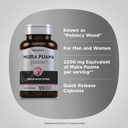 Piping Rock Muira Puama Root Extract 2200 mg | 120 Capsules | for Men & Women | Non GMO, Gluten Free Supplement 5