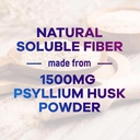 Psyllium Husk Fiber Supplement 1500mg - Vegan Prebiotic, Soluble Fiber for Daily Digestive Health & Regularity Support, Natural Psyllium Powder Caps, Sugar-Free, Non-GMO & Gluten-Free - 120 Capsules 4