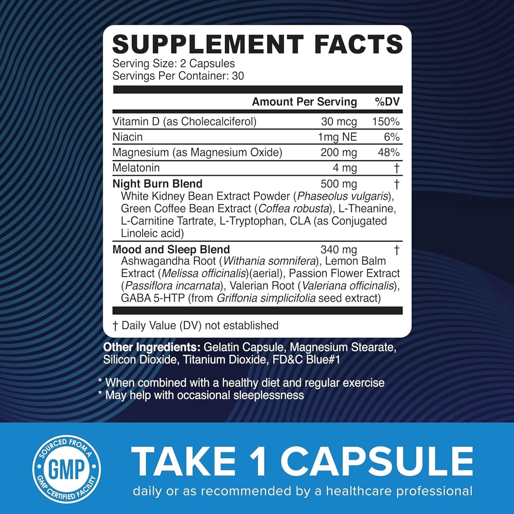 MAV NUTRITION Night Time Fat Burner Capsules and Probiotic & Prebiotic Capsules | Overnight Metabolism Booster for Stomach Fat Burning Gut Health Support | Comprehensive Digestive Wellness 3