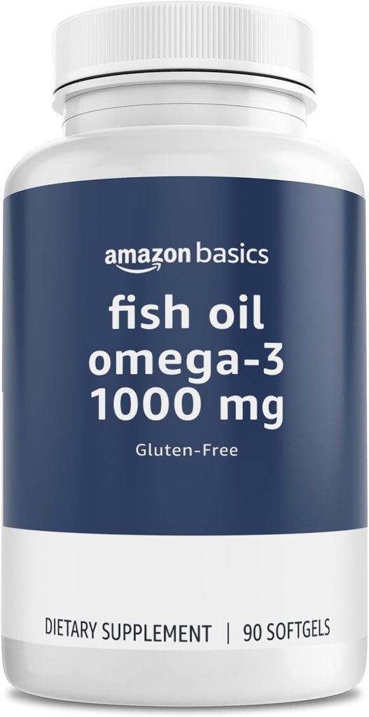 Basics - Omega 3 Fish Oil, 1000 mg, 90 Softgels (1 per serving), Gluten Free 2