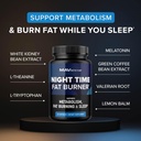 MAV NUTRITION Night Time Fat Burner Capsules and Probiotic & Prebiotic Capsules | Overnight Metabolism Booster for Stomach Fat Burning Gut Health Support | Comprehensive Digestive Wellness 5