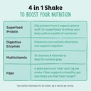 KOS Vegan Protein Powder, Unflavored & Unsweetened - Low Carb Pea Protein Blend, Organic Superfood Rich in Vitamins & Minerals - Keto, Soy, Dairy Free - Meal Replacement for Women & Men - 28 Servings 5