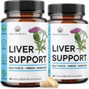Liver Cleanse & Repair Formula - Herbal Liver Support Supplement with Milk Thistle Dandelion Root Turmeric, Artichoke Extract for Liver Health - 120 Count 2