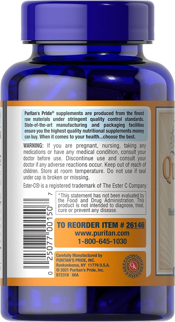 Puritan's Pride Quercetin Complex, 100 ct 3