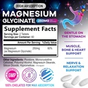 Magnesium Glycinate Chelated for Max Absorption - Supports Bone, Muscle, Nerves & Heart Health, Nature's Sleep and Stress Support, Best Magnesium Supplement Pills for Whole Body Support - 120 Tablets 3