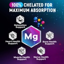 Magnesium Glycinate Chelated for Max Absorption - Supports Bone, Muscle, Nerves & Heart Health, Nature's Sleep and Stress Support, Best Magnesium Supplement Pills for Whole Body Support - 120 Tablets 4