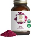 PURE SYNERGY Organic Beet Juice Powder | Pre-Workout Supplement | Organic Beet Root Juice Powder | for Healthy Circulation, Exercise, and Detoxification (6.4 oz.) 2