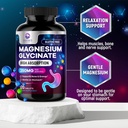 Magnesium Glycinate Chelated for Max Absorption - Supports Bone, Muscle, Nerves & Heart Health, Nature's Sleep and Stress Support, Best Magnesium Supplement Pills for Whole Body Support - 120 Tablets 6