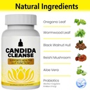 CandiFresh Candida Cleanse - Gut & Colon Support, Natural Herbal Formula, Include Oregano Leaf, Wormwood, Black Walnut, Caprylic Acid-1, 60 Capsules (2) 4