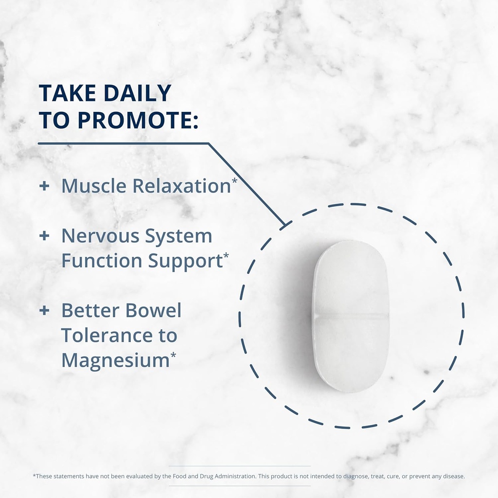 Metagenics Mag Glycinate - Highly Absorbable Magnesium - Magnesium Glycinate for Nervous System Support* - Gluten-Free - Non-GMO - Vegetarian - 120 Tablets 5