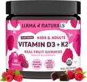 Llama Naturals Vitamin D3, Vegan, Organic Immune Support Supplement, Vitamin D Gummies for Adults and Kids, Real Fruit Gummy Vitamins, Promotes Bone Health, No Added Sugar Cane, Raspberry, 60 Ct 2