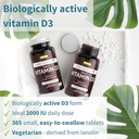 Daily Vitamin D3 + Live Cultures+ Lab4 Probiotics Bundle, 365 2000iu Vitamin D3 Tablets + 25 Billion CFU Lactobacillus Acidophilus & Bifidobacterium with Non-Bloating Prebiotic, by Igennus 3