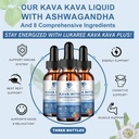 (3 Pack) Kava Kava Root Extract Supplement - High Concentration Kava w/Ashwagandha, Lemon Balm, Valerian Root for Immune & Overall Health - Vegan, Alcohol-Free 4