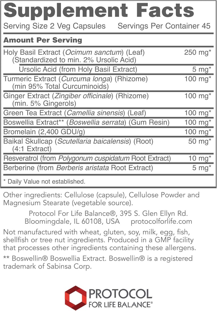 Protocol D-Flame - Joint Supplement - 90 Veg Caps 3