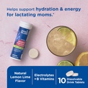 Mommy's Bliss Lactation Hydration Drink Tablets, Lemon Lime Flavor, Electrolytes + B Vitamins, 1 Pack (10 Tablets) 3