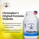 Christopher's Original Formulas Vitalerbs, Nutrient-Rich Herbal Supplement, 180 Veg Caps 5
