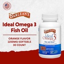 Barlean's Ideal Omega 3 Nutritional Supplement Softgels with 1,000mg EPA/DHA for Heart, Mind, and Mood - Certified Sustainable Seafood, Pharmaceutical Grade - 30-Count 3