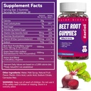 Beet Root Gummies, Beet Root Soft Chews with Beetroot, Grape Seed Extract & Beet Root Powder, Vegan, Non-GMO, 60 Count 3