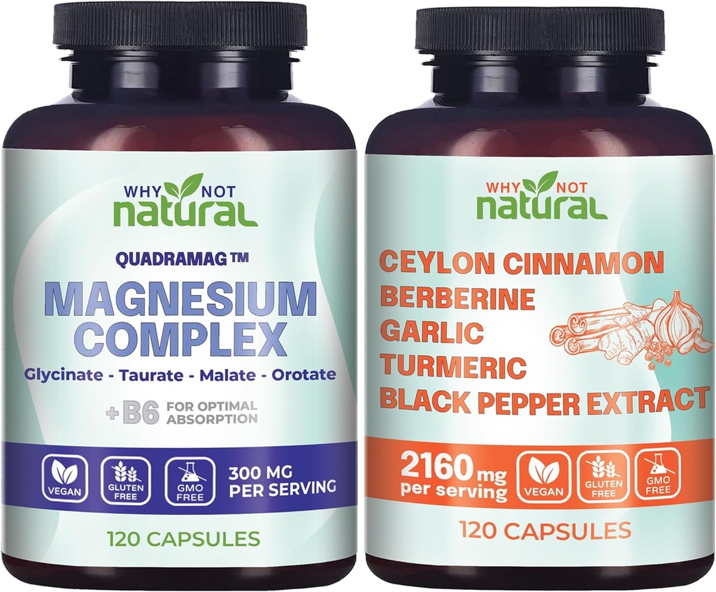 Magnesium Complex Supplement and Ceylon Cinnamon Complex 2