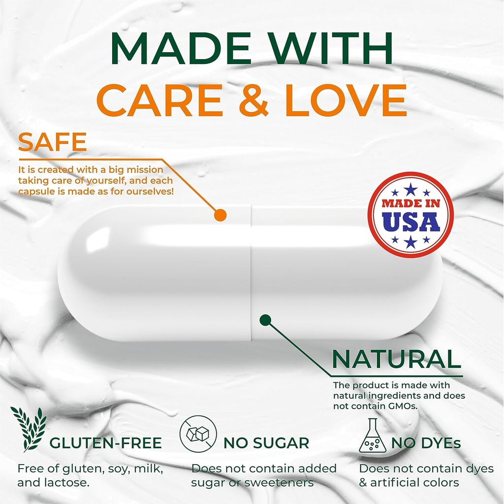 SIRUNES Multi Collagen Peptides Capsules - Non-GMO & Gluten Free Type I, II, III, V, X Hydrolyzed Collagen Supplements with Vitamin C - Supports Healthy Hair, Skin, Nails, & Joints - 100 Capsules 6