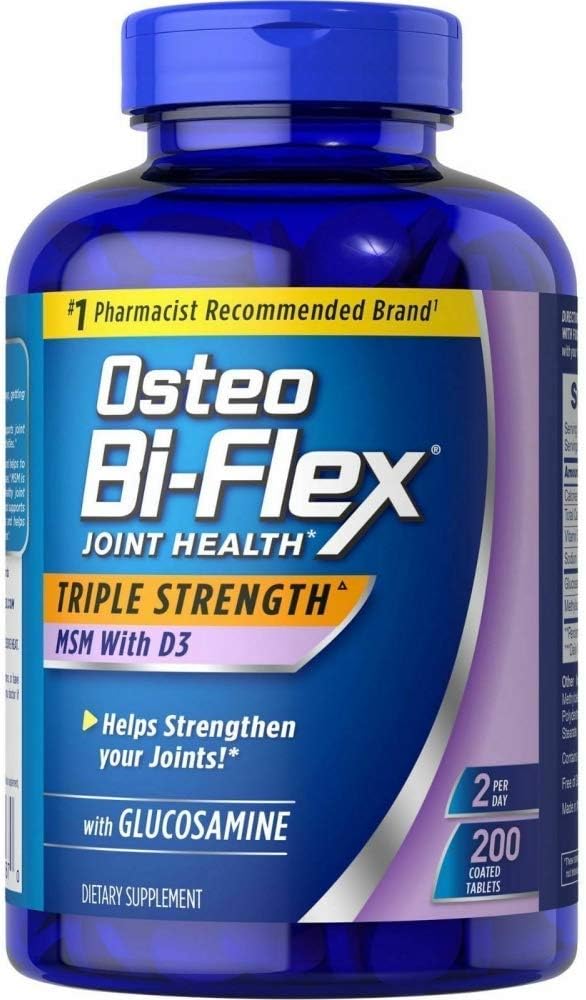 Osteo Bi Flex Supplement Glucosmine 1500 Mg Vitamin D 1000IU (200Count), 200Count 1 Pack 2