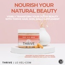 Le-Vel Thrive, Premium Collagen with Biotin 3500mcg, Vitamin C, Zinc, and Turmeric – Hair, Skin, Nails, Joints – Hydrolyzed Marine Collagen, Ashwagandha, Keratin, Organic Kelp 60 Capsules 4