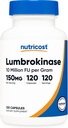 Nutricost Lumbrokinase Capsules 150 mg (120 Capsules) - Gluten-Free, Vegan, GMO-Free 2