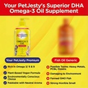 PetJesty Pure Omega 3 Oil for Dogs & Cats 26.39oz - Omega 3 Skin & Coat Support- Liquid Food Supplement for Pets - Vegan pet + DHA for Joint Function, Immune & Heart Health, Non Fish Oil Dog and Cat 4