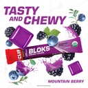 CLIF BLOKS - Mountain Berry Flavor - Energy Chews - Non-GMO - Plant Based - Fast Fuel for Cycling and Running - Quick Carbohydrates and Electrolytes - 2.12 oz. (18 Count) 3