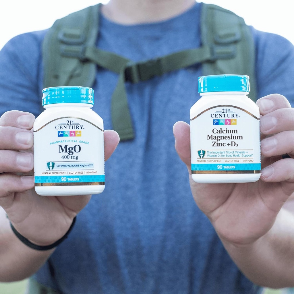 21st Century Cal Mag Zinc +D Tablets, 90 Count (Pack of 2) 6