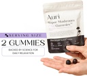 Auri Super Mushroom Chill Gummies - Natural Calming Aid & Stress Reduction Supplement for Adults w/Reishi Mushroom, Ashwagandha, L-Theanine - Unwind Mind & Harmonize Your Day - 60 Calm Gummies 3