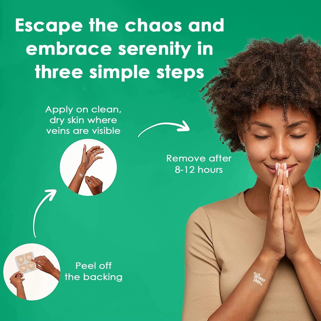 The Friendly Patch - Relax & Let Go with Ashwagandha, Gaba & Gotu Kola - Formerly known as Zen Patches 8 pack 5