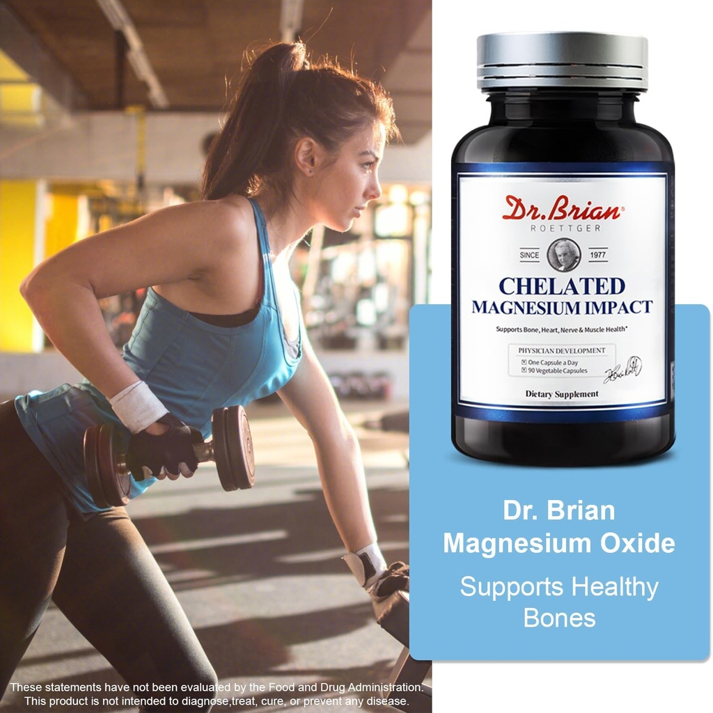 Dr. Brian Magnesium Supplement | 200mg High Absorption Magnesium Complex for Sleep, Calm, Muscle Relaxer, Natural Energy, Non-GMO 90 Vegetable Magnesium Oxide Capsules 4