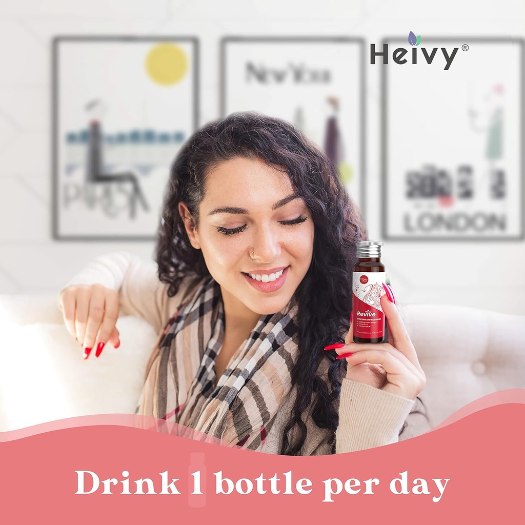 Heivy Liquid Collagen for Women, Collagen Drink with 10,000mg Marine Collagen Peptides, Collagen Liquid for Women for Hair Growth, Skin Repair, Nail Strength, 1.69 Fl Oz (Pack of 10) 6