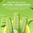 Hydra Powders NAD+ Nutrients Electrolyte Powder Packets, Anti Aging Daily Hydration Packets, Low Sodium Electrolytes Powder, Electrolyte Drink Mix Low Sugar - 16 Electrolyte Packets Lemon Lime 6