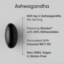 Sports Research® Ashwagandha Softgels with Coconut MCT Oil - Natural Adaptogen Made with Shoden® Ashwa for Relaxation, Calm & Sleep Support - Gluten Free & Vegan Friendly - 60 Count 3